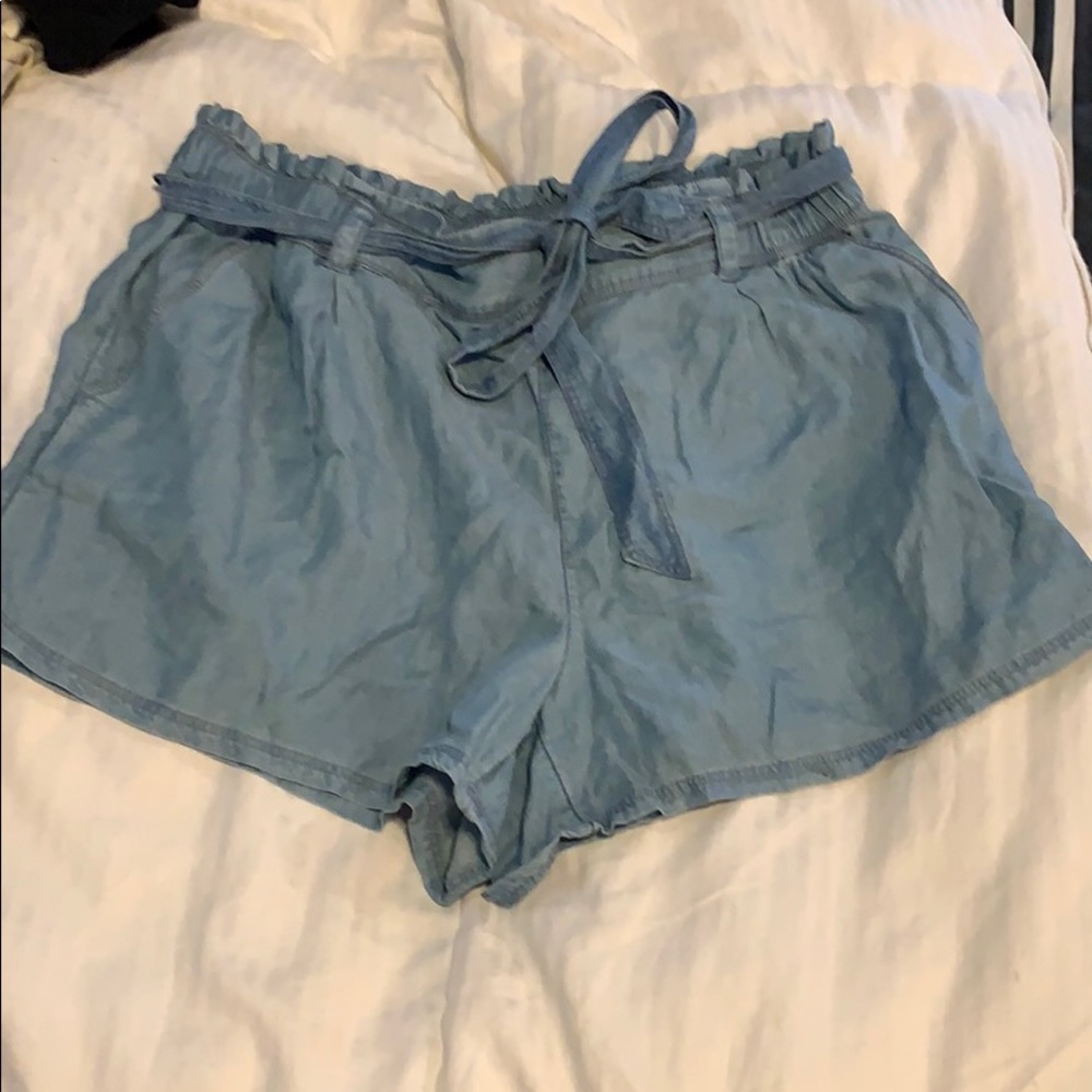 Aerie Jean shorts with tie